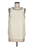 Ann Taylor LOFT 100% Polyester Ivory Sleeveless Blouse Size M - photo 1