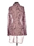 ASOS Design 100% Polyester Animal Print Purple Long Sleeve Blouse Size 8 - photo 2