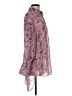 ASOS Design 100% Polyester Animal Print Purple Long Sleeve Blouse Size 8 - photo 4