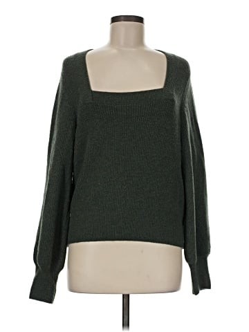 Madewell Melwood Square-Neck Sweater in Coziest Yarn (view 1)