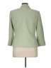 Le Suit 100% Polyester Solid Green Blazer Size 14 - photo 2
