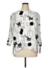 Alfred Dunner Print Silver 3/4 Sleeve Blouse Size XL - photo 1