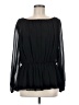 St. John 100% Silk Black Long Sleeve Blouse Size 8 - photo 1