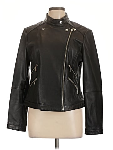 MICHAEL Michael Kors Leather Jacket (view 1)
