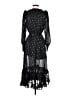 Aqua 100% Polyester Stars Black Cocktail Dress Size S - photo 2