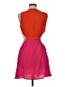 Shein 100% Polyester Color Block Orange Cocktail Dress Size 6 - photo 2