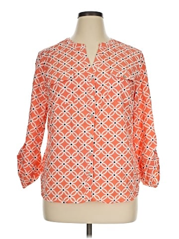 Notations 3/4 Sleeve Blouse (view 1)