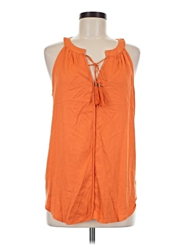 Rose + Olive Sleeveless Blouse (view 1)