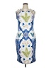 Bold Elements Graphic Blue Cocktail Dress Size XL - photo 1