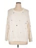 Workshop Republic Clothing Stars Ivory Pullover Sweater Size 1X - photo 1