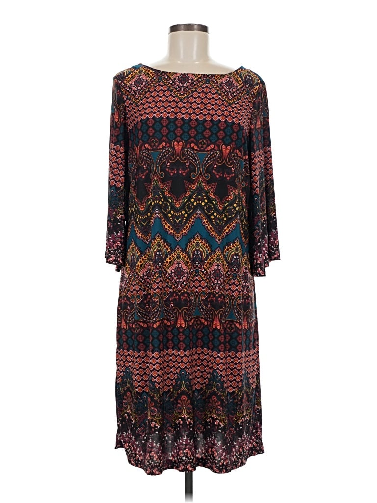 Pre-owned Sandra Darren Casual Dress In Brown