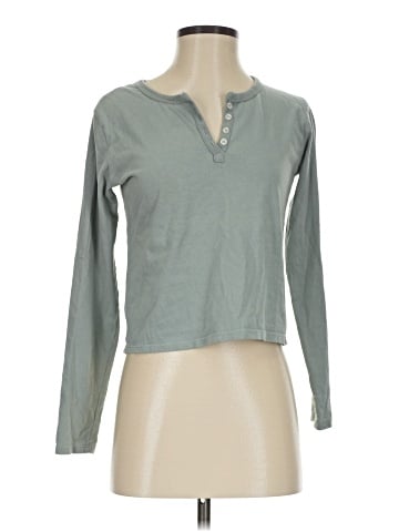 John Galt Long Sleeve Henley (view 1)