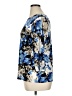 JM Collection Blue 3/4 Sleeve Blouse Size XL - photo 5