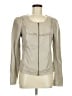 Hinge 100% Leather Ivory Leather Jacket Size M - photo 1