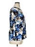 JM Collection Blue 3/4 Sleeve Blouse Size XL - photo 4