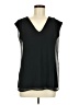 Ann Taylor 100% Polyester Black Sleeveless Blouse Size M - photo 1