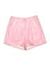 Shein 100% Polyurethane Metallic Pink Shorts Size S - photo 1