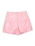 Shein 100% Polyurethane Metallic Pink Shorts Size S - photo 2
