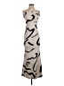 Shein Graphic Silver Cocktail Dress Size 4 - photo 1