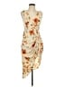 Shein Floral Tan Cocktail Dress Size L - photo 1