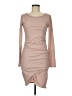Leith Solid Tan Cocktail Dress Size M - photo 1