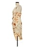 Shein Floral Tan Cocktail Dress Size L - photo 5
