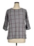Tahari Plaid Gray Pullover Sweater Size 1X - photo 1