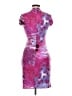 Cache Print Purple Cocktail Dress Size 6 - photo 2
