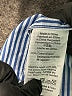 J.Crew 100% Cotton Stripes Blue Long Sleeve Button-Down Shirt Size S - photo 5