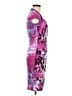 Cache Print Purple Cocktail Dress Size 6 - photo 4
