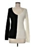 Zara Color Block Ivory Pullover Sweater Size M - photo 1