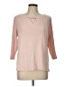 Chico's 100% Cotton Pink Sweatshirt Size Lg (2) - photo 1
