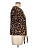 Shein Animal Print Brown Short Sleeve Top Size L - photo 4