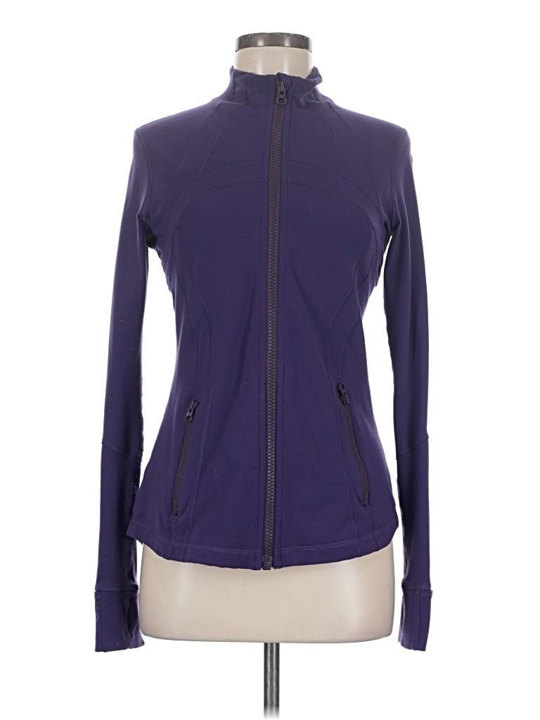 Pre-owned Lululemon Athletica Track Jacket In Purple