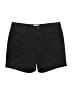 Caslon 100% Cotton Solid Black Shorts Size 2 - photo 1
