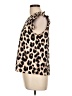 Shein Animal Print Brown Short Sleeve Blouse Size L - photo 5