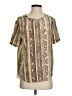 Equipment 100% Silk Animal Print Tan Short Sleeve Silk Top Size S - photo 1