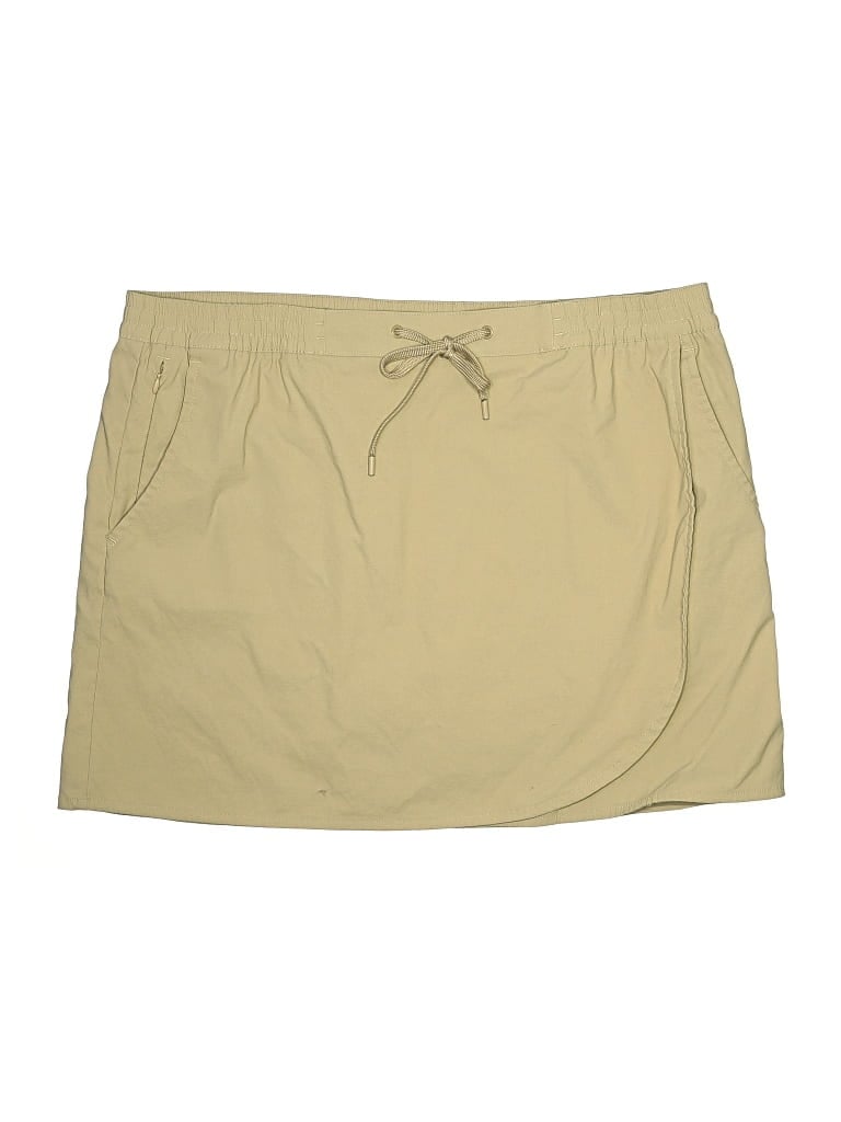 Pre-owned Eddie Bauer Casual Skirt In Tan