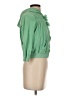 Charlotte Ronson 100% Cotton Green Jacket Size M - photo 4