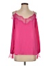 Sugar Lips 100% Polyester Pink 3/4 Sleeve Blouse Size XS - photo 1