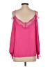 Sugar Lips 100% Polyester Pink 3/4 Sleeve Blouse Size XS - photo 2