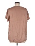 Quince 100% Silk Brown Short Sleeve Top Size M - photo 2