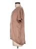 Quince 100% Silk Brown Short Sleeve Top Size M - photo 5