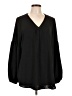 Jodifl 100% Polyester Black Long Sleeve Blouse Size L - photo 1
