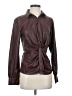 Express 100% Polyurethane Brown Long Sleeve Blouse Size S - photo 1