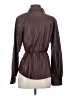 Express 100% Polyurethane Brown Long Sleeve Blouse Size S - photo 2
