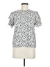 Shein 100% Polyester Ivory Short Sleeve Blouse Size 6 - photo 1
