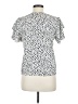 Shein 100% Polyester Ivory Short Sleeve Blouse Size 6 - photo 2