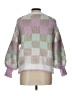 Vine & Love Checkered-gingham White Pullover Sweater Size L - photo 2
