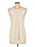 Xhilaration Ivory Sleeveless Blouse Size L - photo 2